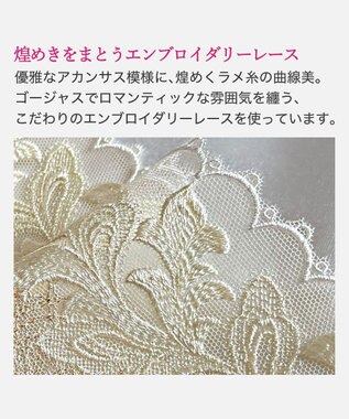 BRADELIS New York 【BRADELIS New York】ノンワイヤーブラ25A2 補正下着 ブラジャー 脇高設計 谷間メイク シャンパンゴールド
