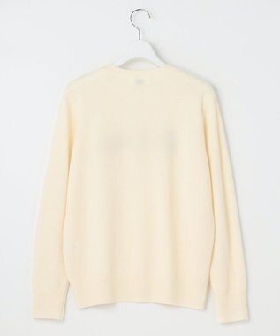 J.PRESS LADIES 【洗える】CASHMERE BLEND ロゴ ニット ホワイト系