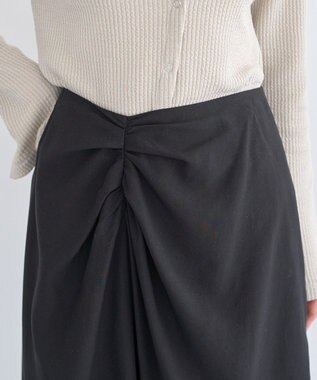 earth music&ecology ウエストツイストアシメスカート Black