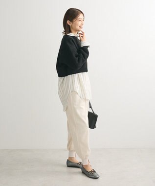 Green Parks ・ｆｕｒｒｙｒａｔｅポンチスエードジョガーパンツ Ivory