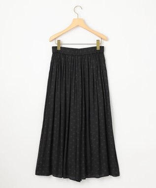 組曲 【秋のNEWカラー追加】ギャザーライトデシン パンツ ブラックドット系7