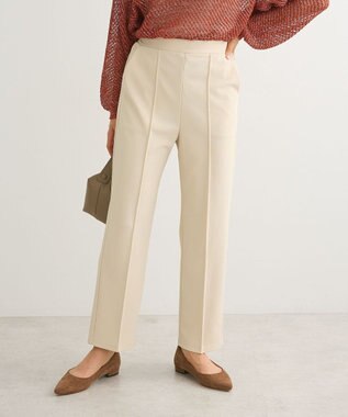 Green Parks らくスレ　ストレートパンツ Ecru