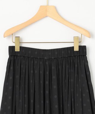 組曲 【秋のNEWカラー追加】ギャザーライトデシン パンツ ブラックドット系7