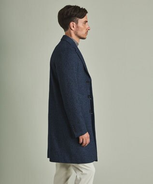 GOTAIRIKU 【AIRY MOVE】Ｔ/Ｗジャージーリラックスチェスター コート ネイビー系8