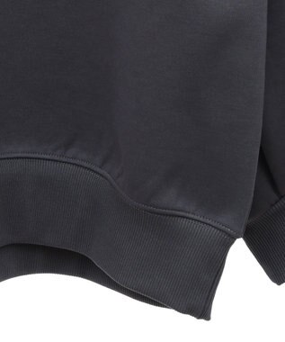 earth music&ecology ダンボールニットバックＺＩＰチュニック Charcoal Gray