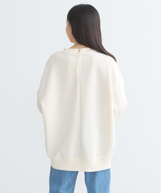 earth music&ecology ダンボールニットバックＺＩＰチュニック Ivory