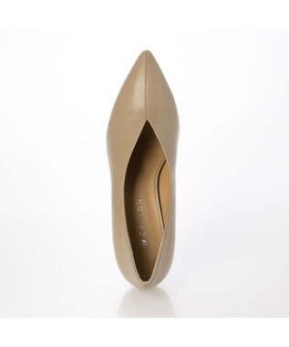 MODE ET JACOMO <carino>カバードポインテッドトゥパンプス ベージュ