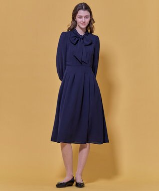 TOCCA PROMISE RIBBON ROSETTE ドレス ネイビー系