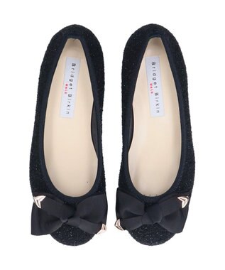Bridget Birkin ＜3E＞【Bridget Birkin Walk】コーナーパーツリボンウォーキングパンプス ブラック雑材