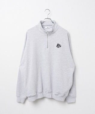 WEGO ヘビーウエイトハーフZIPワンポイントPO グレー