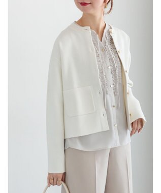 Te chichi ミラノリブポケットクルーカーディガン