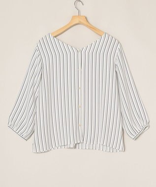 ONWARD Reuse Park 【any SiS】ブラウス春夏 ネイビー