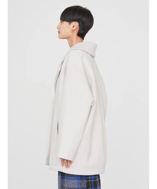 AMERICAN HOLIC 中空ＦＩＢＥＲコクーンミディコート Light Gray