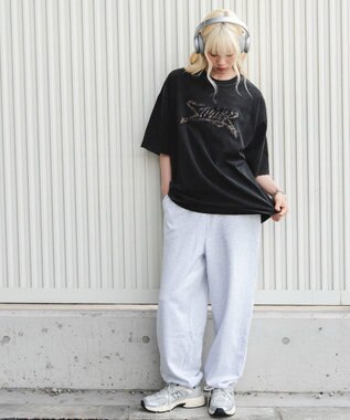 WEGO 【ユニセックス着用ITEM//MLサイズ展開】接触冷感グラフィックBIG　T（SS） ブラックその他