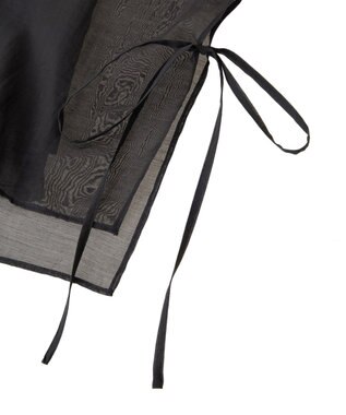 YECCA VECCA サイドリボンシアーレイヤードプルオーバー Dark Green