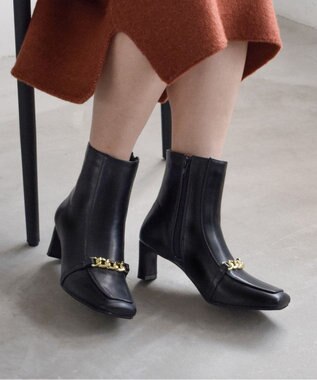Bridget Birkin 【Bridget Birkin】アクセサリーチェーンショートブーツ ブラック