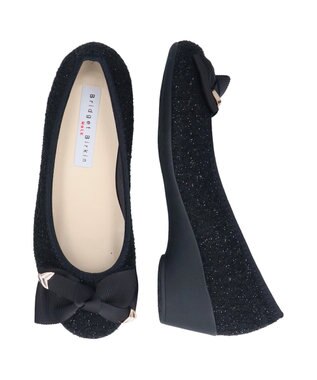 Bridget Birkin ＜3E＞【Bridget Birkin Walk】コーナーパーツリボンウォーキングパンプス ブラック雑材