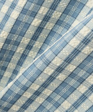 earth music&ecology 【予約】アソートチェックシャツ チェックサックス