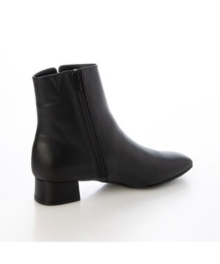 ing <ing>【WEB限定】スクエアトゥショートブーツ ブラック