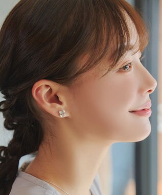 Tiaclasse 【金属アレルギー対応】パールクロスピアス・イヤリング シルバーピアス