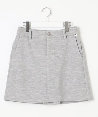 23区GOLF 【WOMEN】【手洗い可】クロスサーモツイル 台形 スカート ライトグレー系