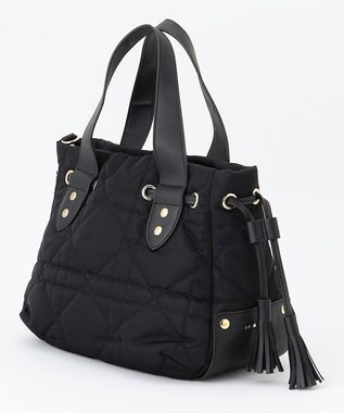 LA BAGAGERIE グリッドキルティングトート ブラック