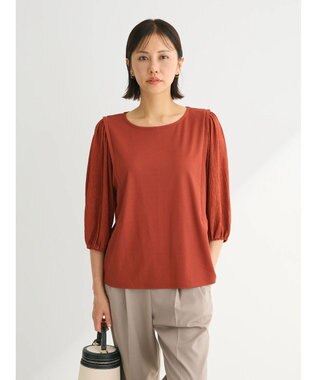 Green Parks 袖表面ドッキングカットプルオーバー Terracotta