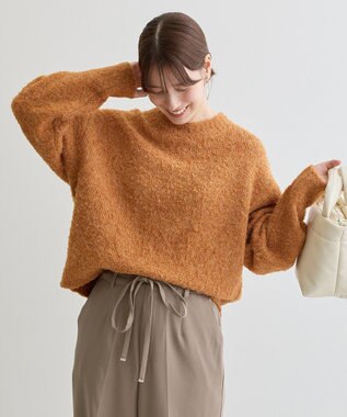 Green Parks ブークレニットプルオーバー Orange