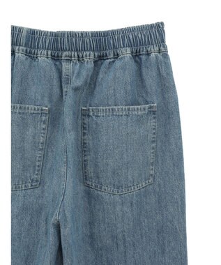 Green Parks ・Double Flags デニムフリンジラインパンツ Light Indigo