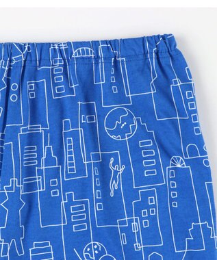 ワコール／睡眠科学 パジャマ 5分袖 半袖 8分丈 綿100%(本体) 天竺素材 メンズ YGT153 睡眠科学／ワコール ブルー