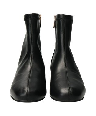 Bridget Birkin 【Bridget Birkin】パールチェーンヒールストレッチショートブーツ ブラック