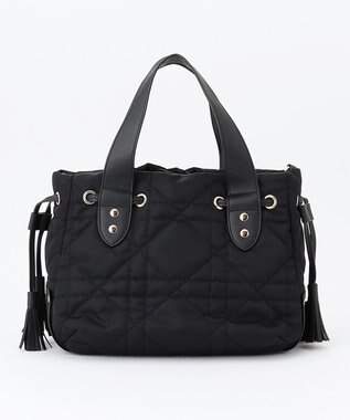 LA BAGAGERIE グリッドキルティングトート ブラック