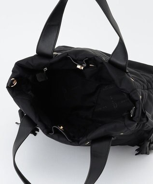 LA BAGAGERIE グリッドキルティングトート ブラック