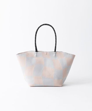 TRICOTE 【軽くて丈夫】FLOW ブロックチェック バッグ 68PINKBEIGE
