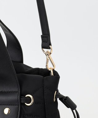 LA BAGAGERIE グリッドキルティングトート ブラック