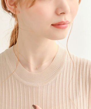 Phoebe 【K10】ジュエルラックネックレス　ペリドット/8月誕生石/天然石/全長:40cm ゴールド