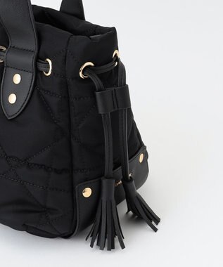 LA BAGAGERIE グリッドキルティングトート ブラック