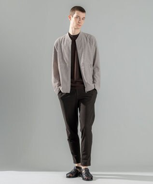 JOSEPH HOMME 【WEB限定カラーあり】【洗える/ストレッチ】リュクスレーヨン　クルーネック半袖ニット ダークブラウン系