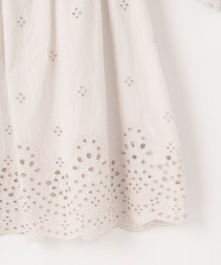 23区 【SLOW/洗える】エンブロイダリーレース ブラウス ベージュ系