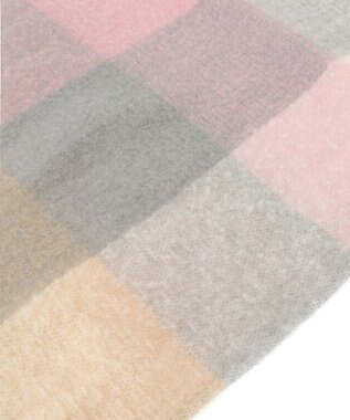 AMERICAN HOLIC シャギーチェックＢＩＧマフラー Pink