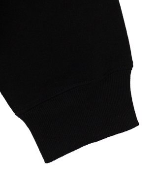 WEGO 【ユニセックス着用ITEM/裏起毛/SMLサイズ展開】リラックスフィットスプレーグラフィックパーカー ブラック