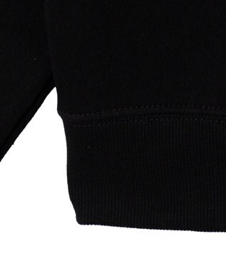 WEGO 【ユニセックス着用ITEM/裏起毛/SMLサイズ展開】リラックスフィットスプレーグラフィックパーカー ブラック