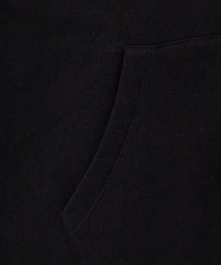 WEGO 【ユニセックス着用ITEM/裏起毛/SMLサイズ展開】リラックスフィットスプレーグラフィックパーカー ブラック