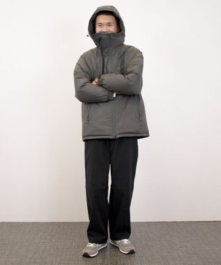 J.PRESS YORK STREET 【UNISEX】フーデット ダウンジャケット グレー系