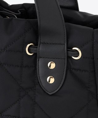 LA BAGAGERIE グリッドキルティングトート ブラック