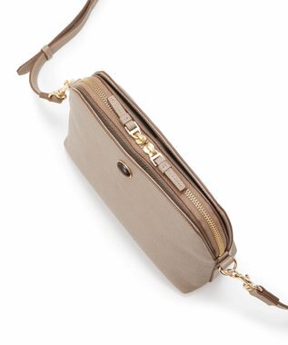 TOPKAPI 【TOPKAPI】ミニエンボスレザー ショルダーバッグ gemdrops ジェムドロップ ミディアムグレー