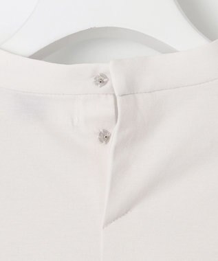 J.PRESS LADIES S プレーティングジャージー ピンタック カットソー ライトグレー系