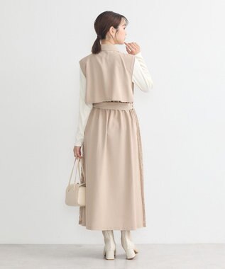 earth music&ecology サイドレースジレンチ Beige