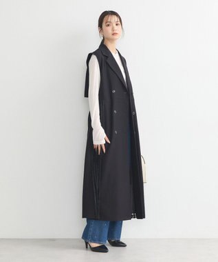 earth music&ecology サイドレースジレンチ Black