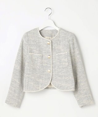 Feroux 【セットアップ対応】ツイード ジャケット ホワイト系